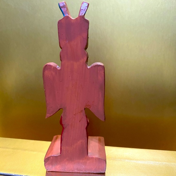 NATIVE AMERICAN VINTAGE TOTEM POLE ALASKA SOUVENIR RESIN 5” - Picture 13 of 13